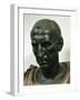 Bronze Head of Julius Caesar Bust-null-Framed Giclee Print