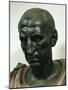 Bronze Head of Julius Caesar Bust-null-Mounted Giclee Print