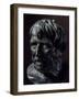 Bronze Head of Seneca, Artifact Uncovered in Villa Dei Pisoni, Herculaneum, Campania, Italy-null-Framed Giclee Print