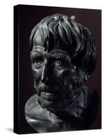 Bronze Head of Seneca, Artifact Uncovered in Villa Dei Pisoni, Herculaneum, Campania, Italy-null-Stretched Canvas