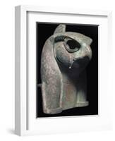 Bronze head of the Egyptian god Ra-Unknown-Framed Giclee Print