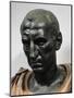 Bronze Head with Marble Bust of Julius Caesar-null-Mounted Giclee Print