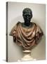 Bronze Head with Marble Bust of Julius Caesar-null-Stretched Canvas