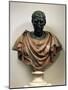 Bronze Head with Marble Bust of Julius Caesar-null-Mounted Giclee Print