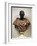 Bronze Head with Marble Bust of Julius Caesar-null-Framed Giclee Print