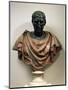 Bronze Head with Marble Bust of Julius Caesar-null-Mounted Giclee Print