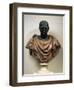 Bronze Head with Marble Bust of Julius Caesar-null-Framed Premium Giclee Print