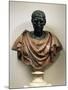 Bronze Head with Marble Bust of Julius Caesar-null-Mounted Giclee Print