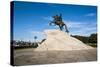 Bronze Horseman Statue in St. Petersburg, Russia, Europe-Michael Runkel-Stretched Canvas