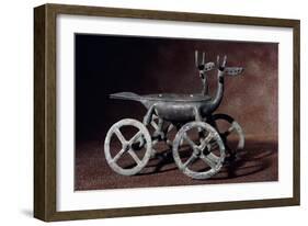 Bronze Incense Burners in the Shape of Zoomorphic Cart, 8th Century BC-null-Framed Giclee Print