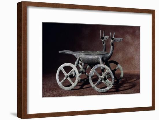 Bronze Incense Burners in the Shape of Zoomorphic Cart, 8th Century BC-null-Framed Giclee Print