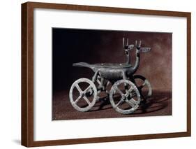 Bronze Incense Burners in the Shape of Zoomorphic Cart, 8th Century BC-null-Framed Giclee Print