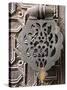 Bronze Knocker on Wooden Engraved Doors, Reales Alcazares, Seville, Andalucia, Spain, Europe-Guy Thouvenin-Stretched Canvas
