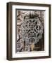 Bronze Knocker on Wooden Engraved Doors, Reales Alcazares, Seville, Andalucia, Spain, Europe-Guy Thouvenin-Framed Photographic Print