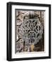 Bronze Knocker on Wooden Engraved Doors, Reales Alcazares, Seville, Andalucia, Spain, Europe-Guy Thouvenin-Framed Photographic Print