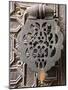 Bronze Knocker on Wooden Engraved Doors, Reales Alcazares, Seville, Andalucia, Spain, Europe-Guy Thouvenin-Mounted Photographic Print