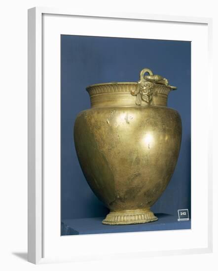 Bronze Krater, from Tomb at Necropolis of Stavroupolis, Greece-null-Framed Giclee Print