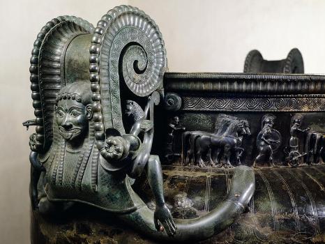 Bronze Krater from Tomb of VIX in Burgundy, Detail of Handle Showing Gorgon' Giclee Print | AllPosters.com