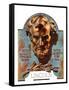"Bronze Lincoln,"February 12, 1938-Joseph Christian Leyendecker-Framed Stretched Canvas