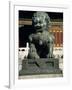 Bronze Lion Statue, Forbidden City, Beijing, China, Asia-D H Webster-Framed Photographic Print