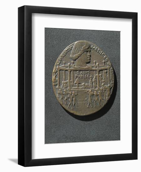 Bronze Medal Struck in Memory of Giuliano De Medici-null-Framed Premium Giclee Print