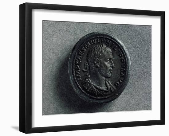 Bronze Medallion of Philip Arab Bearing Image of Emperor Wearing Laurel Crown-null-Framed Giclee Print