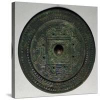 Bronze Mirror, China. Chinese Civilization, Han Dynasty, 3rd Century-null-Stretched Canvas