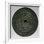 Bronze Mirror, China. Chinese Civilization, Han Dynasty, 3rd Century-null-Framed Giclee Print