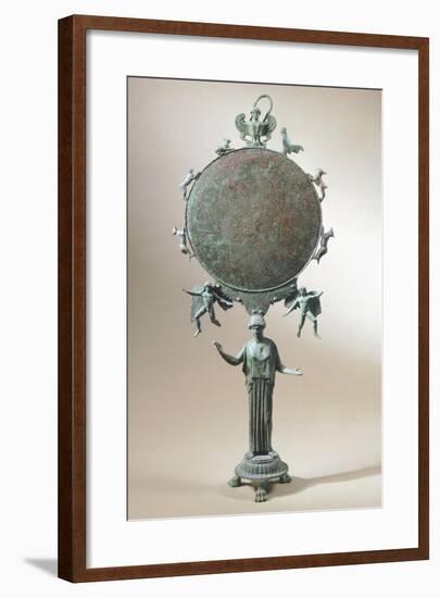 Bronze Mirror with Foot-null-Framed Giclee Print