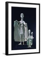 Bronze Mother and Child Statutes, Nuragici Culture, Siniscola, Sardinia, 9th-6th Century BC-null-Framed Photographic Print