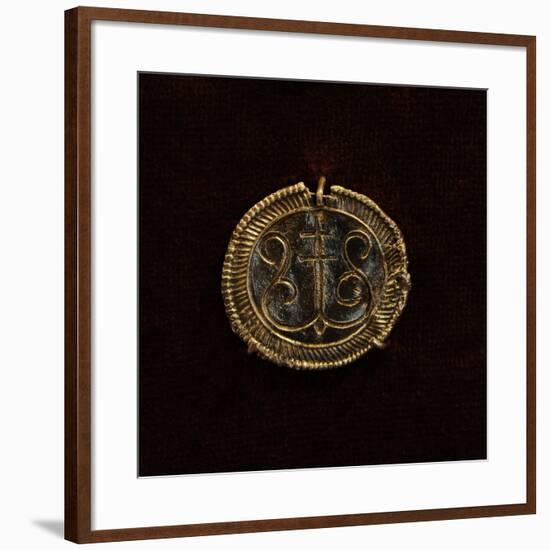 Bronze Pendant. Museum of History and Navigation, Riga, Latvia-null-Framed Giclee Print