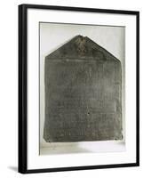 Bronze Plaque Containing Decurions' Decree Regarding Regulation of Weights and Measures-null-Framed Giclee Print