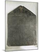 Bronze Plaque Containing Decurions' Decree Regarding Regulation of Weights and Measures-null-Mounted Giclee Print
