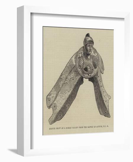 Bronze Prow of a Roman Galley from the Battle of Actium, BC 31-null-Framed Giclee Print