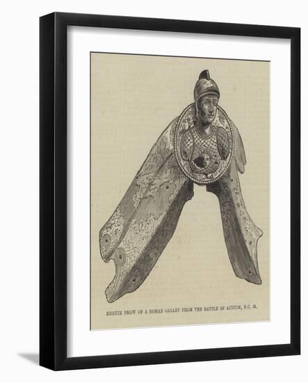 Bronze Prow of a Roman Galley from the Battle of Actium, BC 31-null-Framed Giclee Print