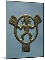 Bronze Round Plaque with Human Figure in Middle, Crimea, Gotho-Alanic Civilization, 4th-9th Century-null-Mounted Giclee Print