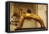 Bronze Sculpture Depicting Lion-null-Framed Stretched Canvas