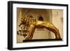 Bronze Sculpture Depicting Lion-null-Framed Photographic Print