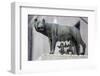 Bronze Sculpture of the She-Wolf with Romulus and Remus, Rome, Lazio, Italy-Stuart Black-Framed Photographic Print