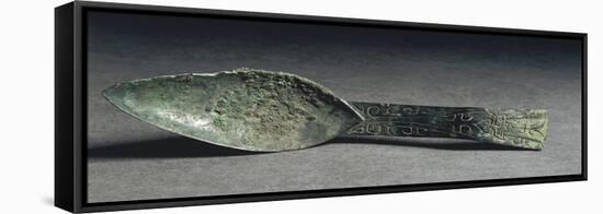 Bronze Spoon, China, Western Zhou Dynasty, 11th-9th Centuries-null-Framed Stretched Canvas