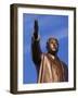 Bronze Statue, 30M High, of Great Leader, Mansudae Hill Grand Monument, Pyongyang, North Korea-Anthony Waltham-Framed Photographic Print