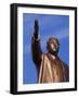 Bronze Statue, 30M High, of Great Leader, Mansudae Hill Grand Monument, Pyongyang, North Korea-Anthony Waltham-Framed Photographic Print