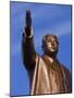 Bronze Statue, 30M High, of Great Leader, Mansudae Hill Grand Monument, Pyongyang, North Korea-Anthony Waltham-Mounted Photographic Print