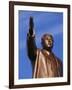 Bronze Statue, 30M High, of Great Leader, Mansudae Hill Grand Monument, Pyongyang, North Korea-Anthony Waltham-Framed Photographic Print