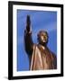 Bronze Statue, 30M High, of Great Leader, Mansudae Hill Grand Monument, Pyongyang, North Korea-Anthony Waltham-Framed Photographic Print