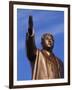 Bronze Statue, 30M High, of Great Leader, Mansudae Hill Grand Monument, Pyongyang, North Korea-Anthony Waltham-Framed Photographic Print
