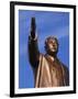 Bronze Statue, 30M High, of Great Leader, Mansudae Hill Grand Monument, Pyongyang, North Korea-Anthony Waltham-Framed Photographic Print