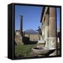 Bronze Statue at Temple of Apollo in Pompeii, 1st Century-CM Dixon-Framed Stretched Canvas