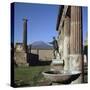 Bronze Statue at Temple of Apollo in Pompeii, 1st Century-CM Dixon-Stretched Canvas