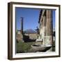 Bronze Statue at Temple of Apollo in Pompeii, 1st Century-CM Dixon-Framed Photographic Print